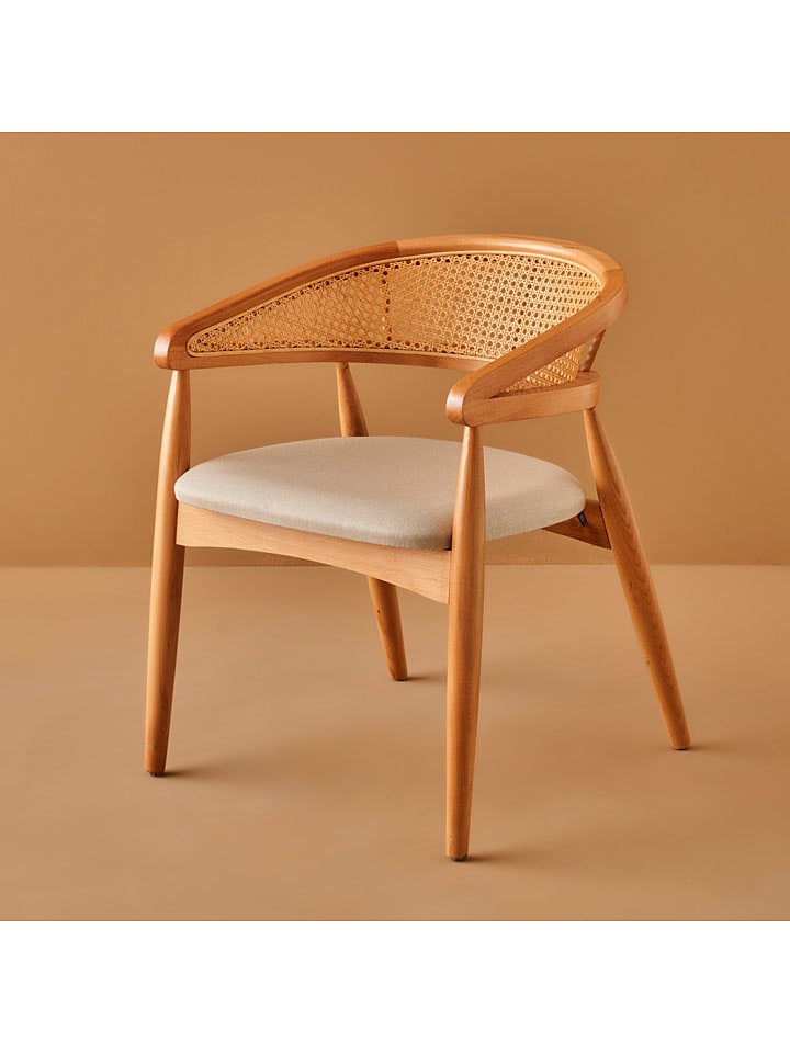 BELLA MAISON Krzesło "Ocaliptus" w kolorze jasnobrązowym - 54 x 79 x 49 cm rozmiar: onesize