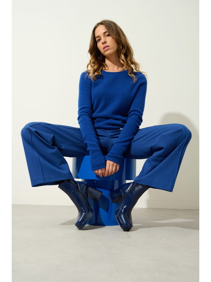 AUTHENTIC CASHMERE Kaszmirowy sweter "Ivy" w kolorze niebieskim rozmiar: XXL