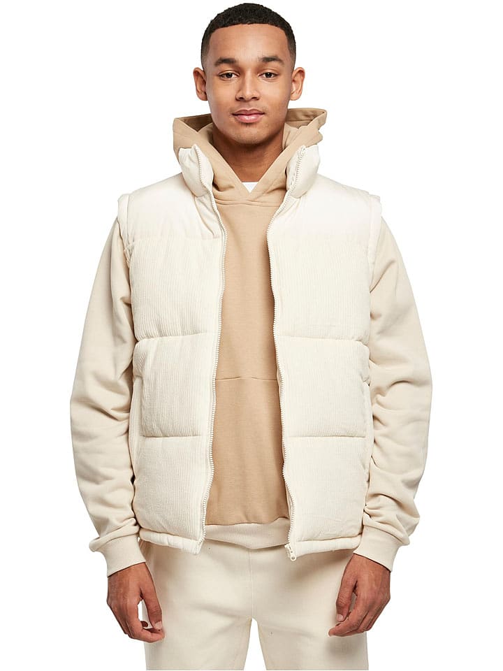 Urban Classics Kamizelka szturuksowa w kolorze białym rozmiar: L