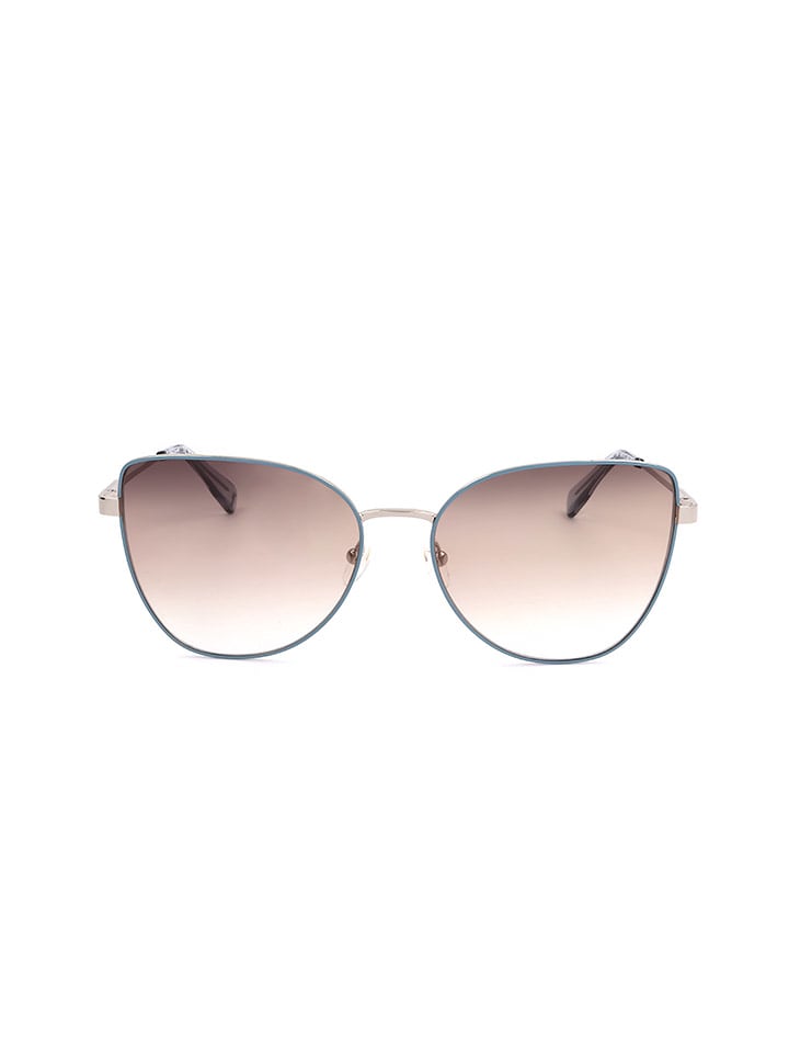 Longchamp Damskie okulary przeciwsłoneczne w kolorze złoto-jasnobrązowym rozmiar: 60