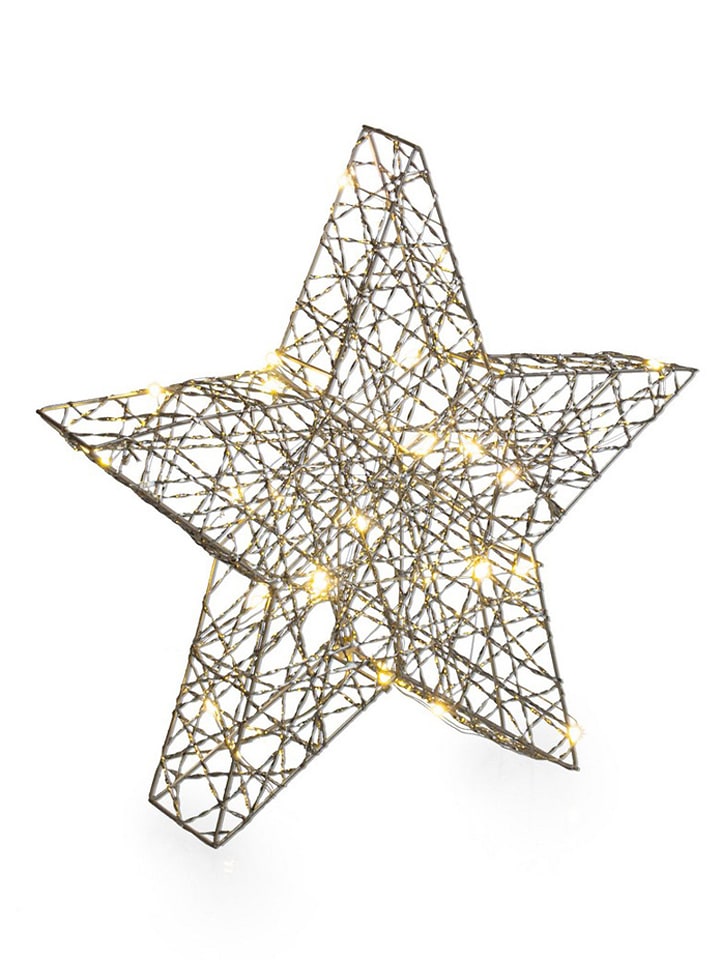 Bizzotto Dekoracyjna lampa LED "Will" w kolorze złotym - 30 x 30 cm rozmiar: onesize