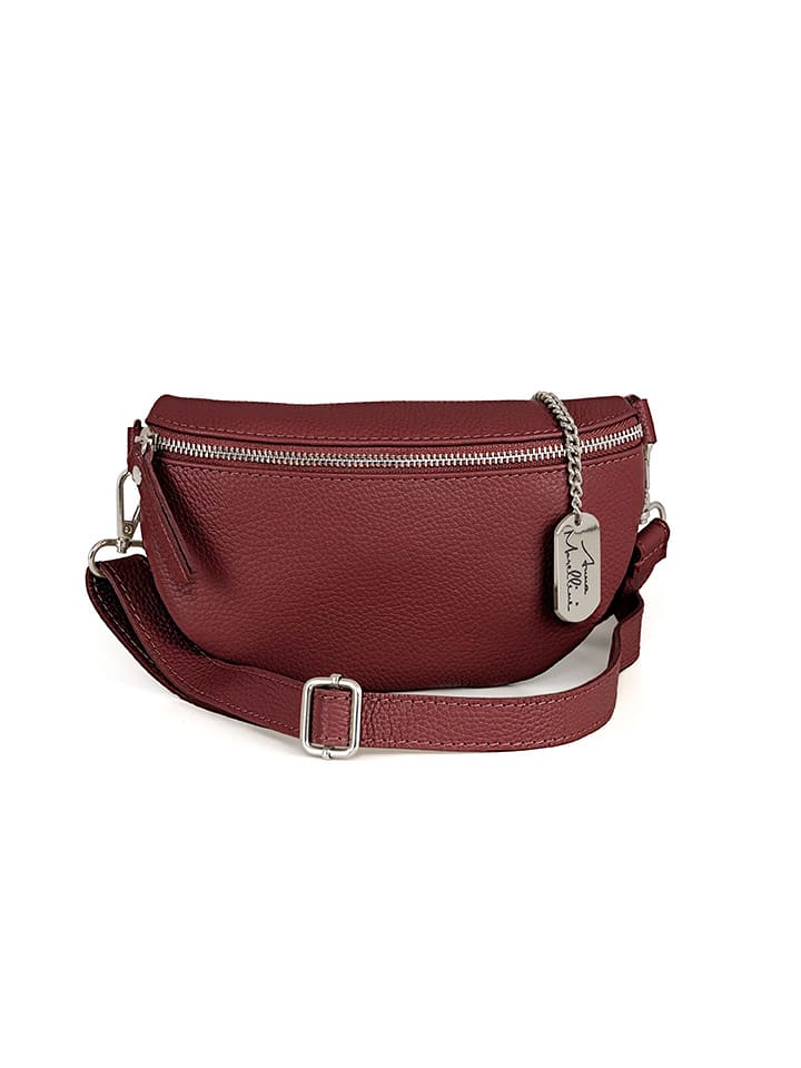 Anna Morellini Skórzana saszetka "Agnese" w kolorze brązowym - 23 x 15 x 1 cm rozmiar: onesize