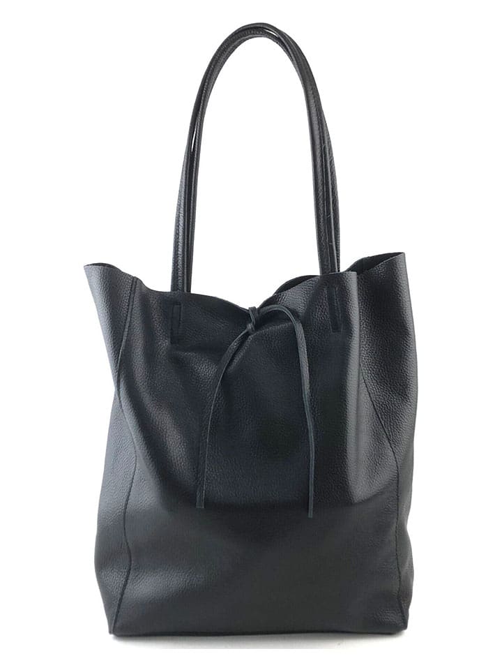 Marlon Skórzany shopper bag w kolorze czarnym - 37 x 40 x 12 cm rozmiar: onesize