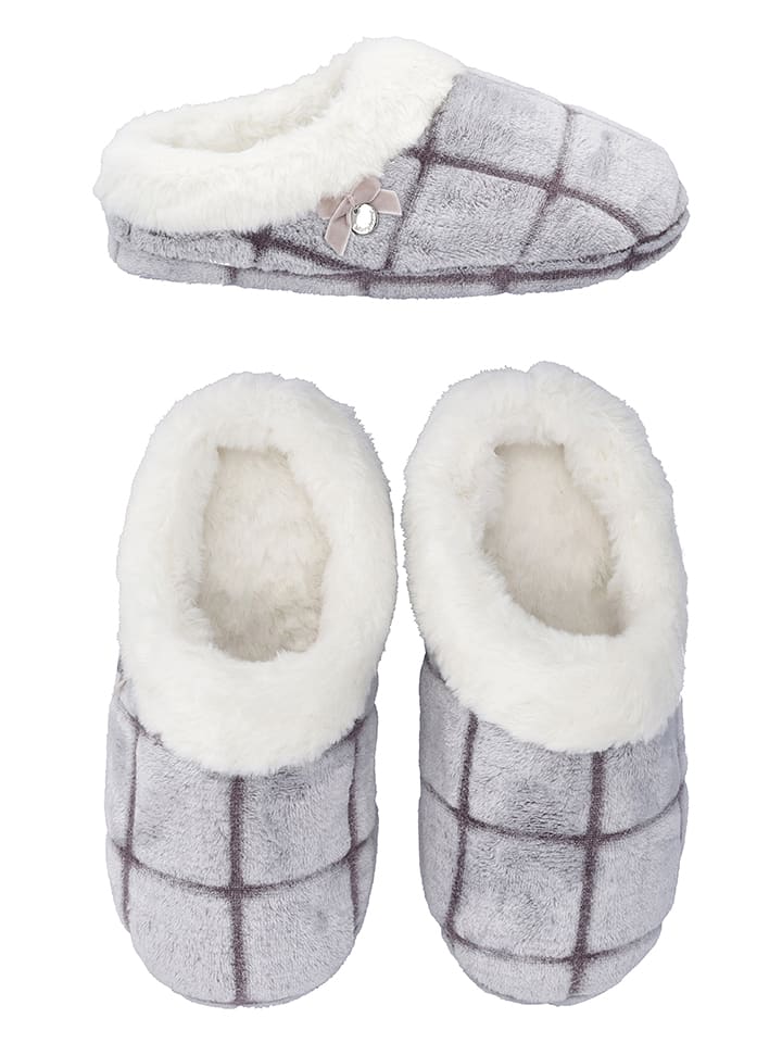 maryplaid Kapcie w kolorze szarym rozmiar: 38/39