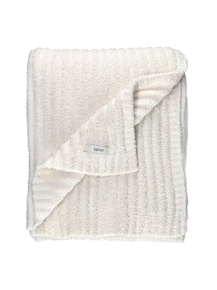 ESPRIT Pled "Cuddle" w kolorze kremowym rozmiar: 130x170 cm