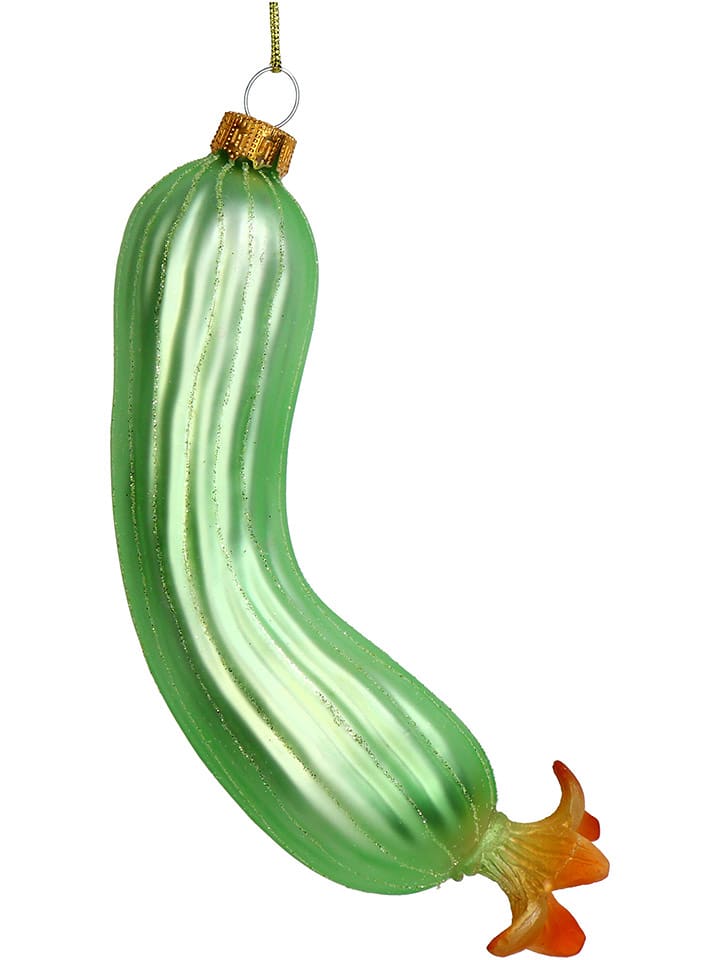 Kersten Bombka "Zuchinni" w kolorze zielonym - wys. 16, 3 cm rozmiar: onesize