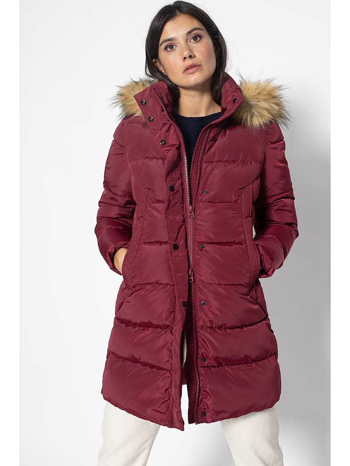 Northwood Płaszcz zimowy "Paula" w kolorze bordowym rozmiar: S