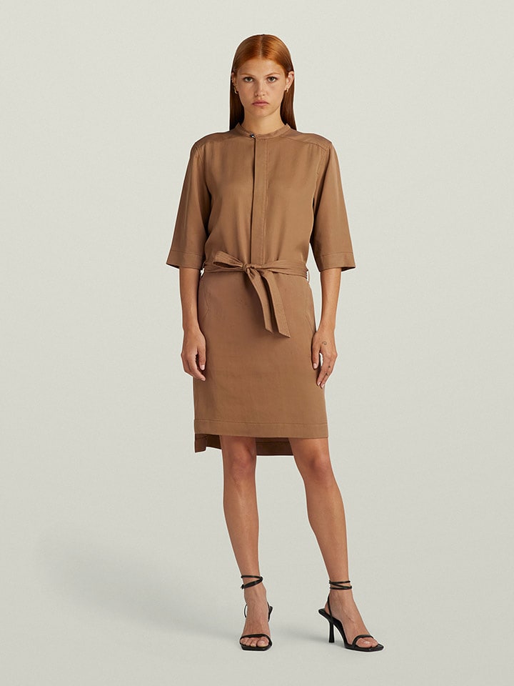 G-Star Sukienka w kolorze jasnobrązowym rozmiar: XL