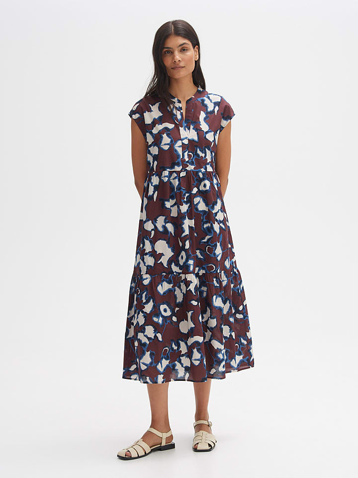 OPUS Sukienka w kolorze bordowo-niebiesko-kremowym rozmiar: 36