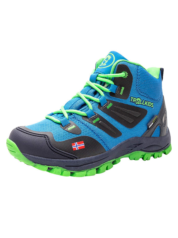 Trollkids Botki turystyczne"Rondane Hiker Mid" w kolorze niebieskim rozmiar: 35