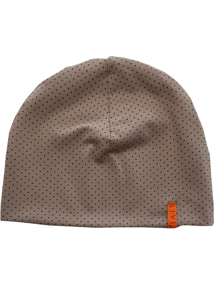 LiVi Czapka-beanie w kolorze jasnobrązowym rozmiar: 46-48 cm