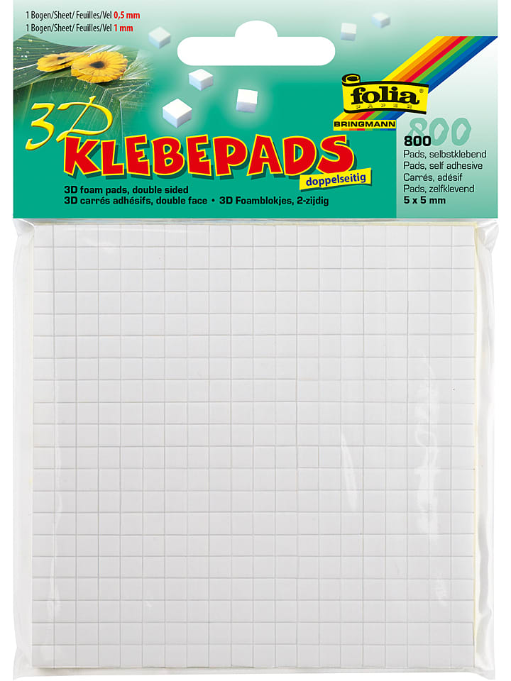 folia PAPER Paski klejące (800 szt.) w kolorze białym rozmiar: onesize
