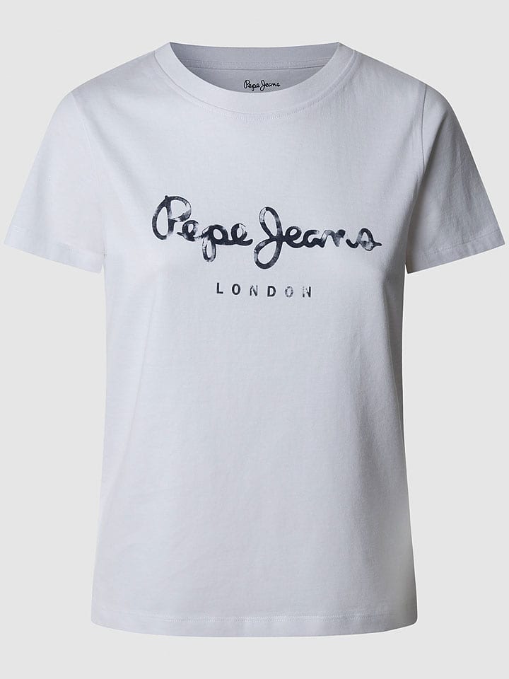 Pepe Jeans Koszulka "Val" w kolorze białym rozmiar: S