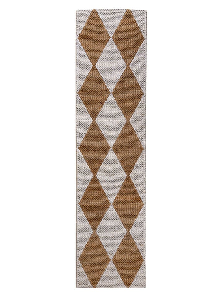 Flair Rugs Chodnik "Nolen" w kolorze beżowo-jasnobrązowym z juty rozmiar: 60x230 cm