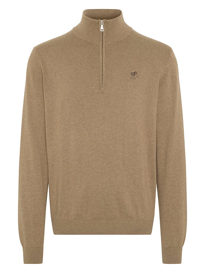 Polo Sylt Sweter w kolorze jasnobrązowym rozmiar: XXL