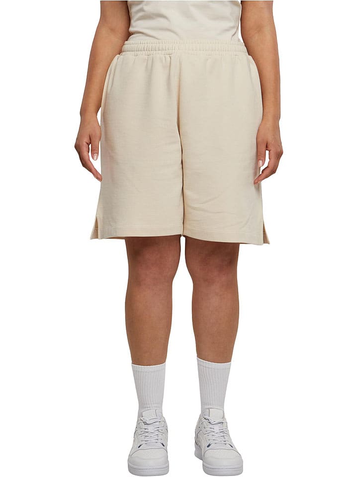 Urban Classics Bermudy dresowe w kolorze beżowym rozmiar: L