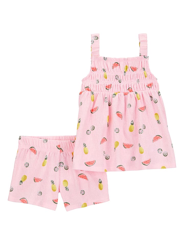 carter's 2-częściowy zestaw w kolorze jasnoróżowym rozmiar: 74