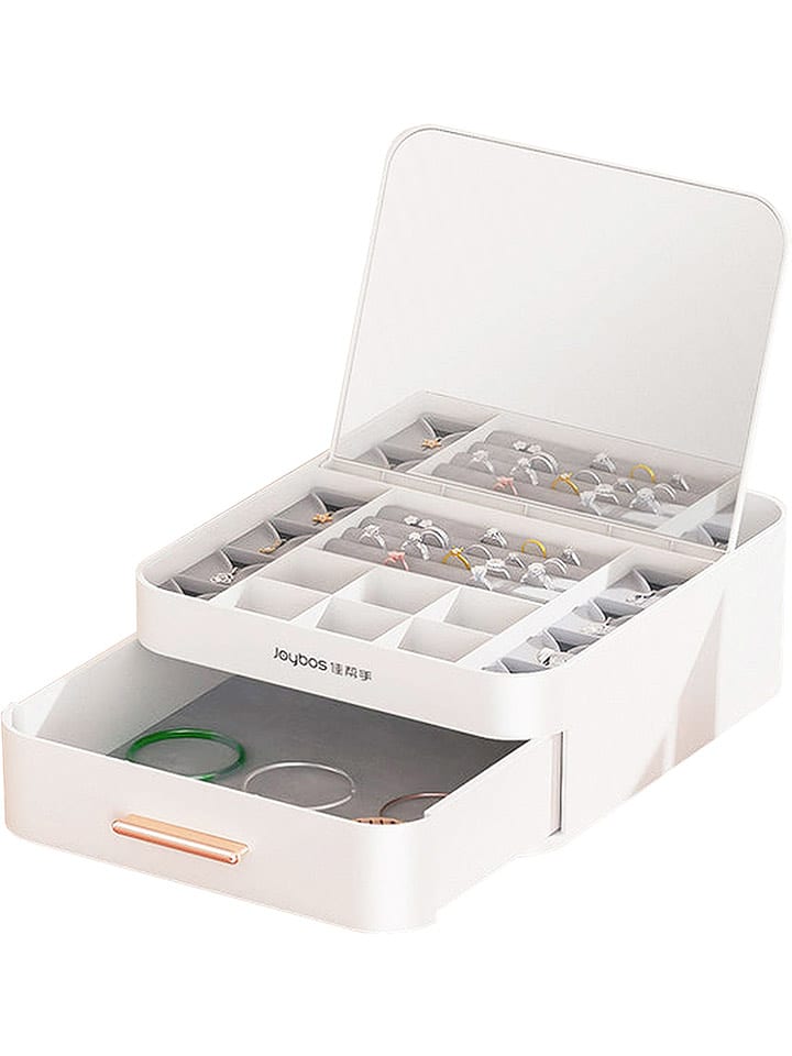 Joybos Szkatułka w kolorze białym na biżuterię - 19 x 8,3 x 23 cm rozmiar: onesize