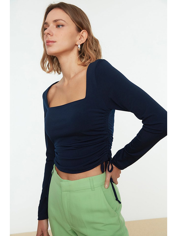 trendyol Koszulka w kolorze granatowym rozmiar: S