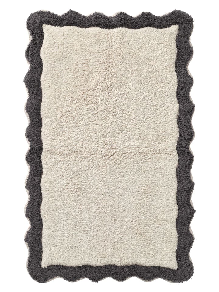 Ellos Home Dywanik łazienkowy "Scallop" w kolorze szaro-kremowym rozmiar: 50x80 cm