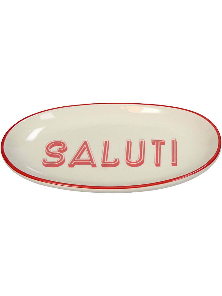 Kersten Talerz "Saluti" w kolorze beżowo-różowym do serwowania - 12,5 x 21 cm rozmiar: onesize