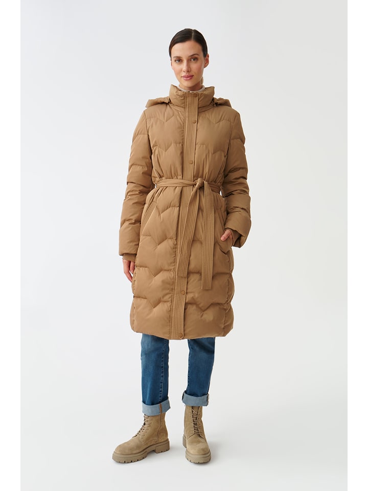 TATUUM Płaszcz puchowy w kolorze jasnobrązowym rozmiar: 42