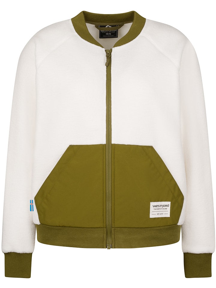 Westfjord Kurtka funkcyjna "Sandvik" w kolorze biało-oliwkowym rozmiar: M