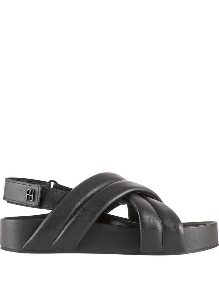 Högl Skórzane sandały w kolorze czarnym rozmiar: 38