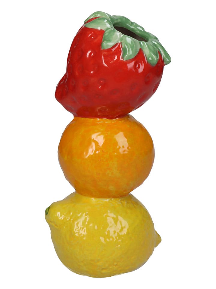 Kersten Wazon "Fruits" w kolorze czerwono-pomarańczowo-żółtym - 10 x 20 x 8 cm rozmiar: onesize