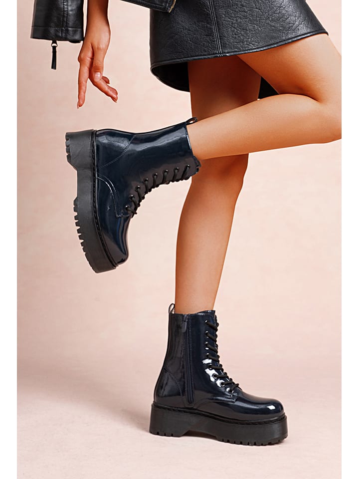 Foreverfolie Botki w kolorze granatowym rozmiar: 37