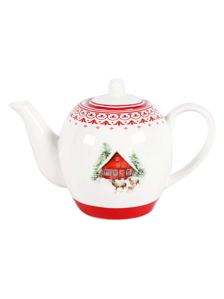 Ard'time Imbryk w kolorze czerwono-białym - 825 ml rozmiar: onesize