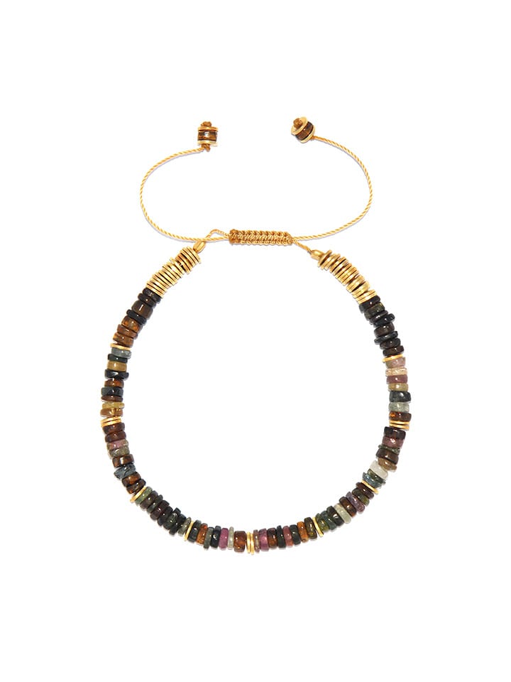 Taboo Pozłacana bransoletka z turmalinami rozmiar: onesize