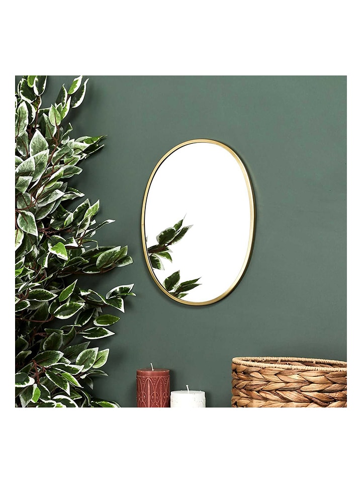 The Concept Factory Lustro ścienne w kolorze złotym - 25 x 34 cm rozmiar: onesize