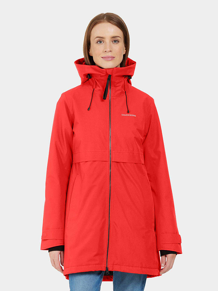Didriksons Parka "Helle" w kolorze czerwonym rozmiar: 38