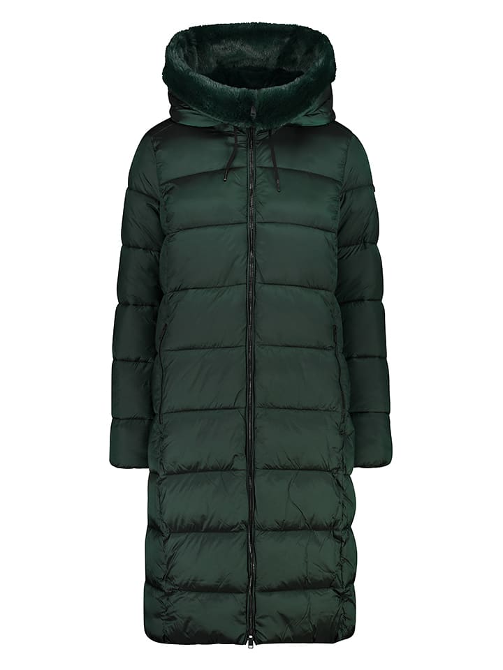 CMP Płaszcz pikowany w kolorze ciemnozielonym rozmiar: 36