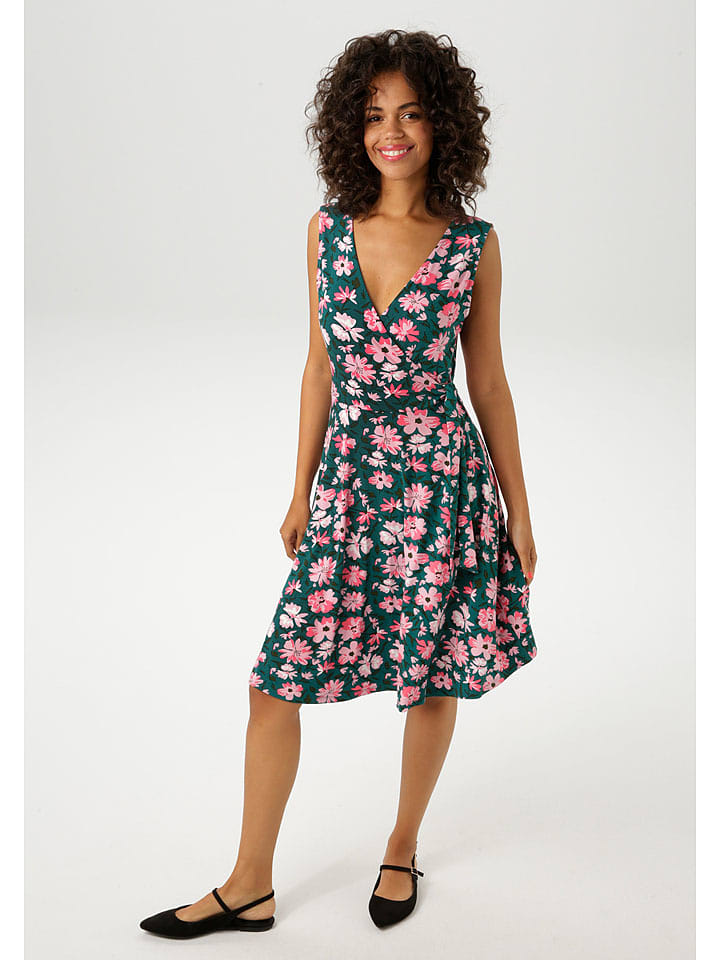 Aniston Sukienka w kolorze jasnoróżowo-morskim rozmiar: 38