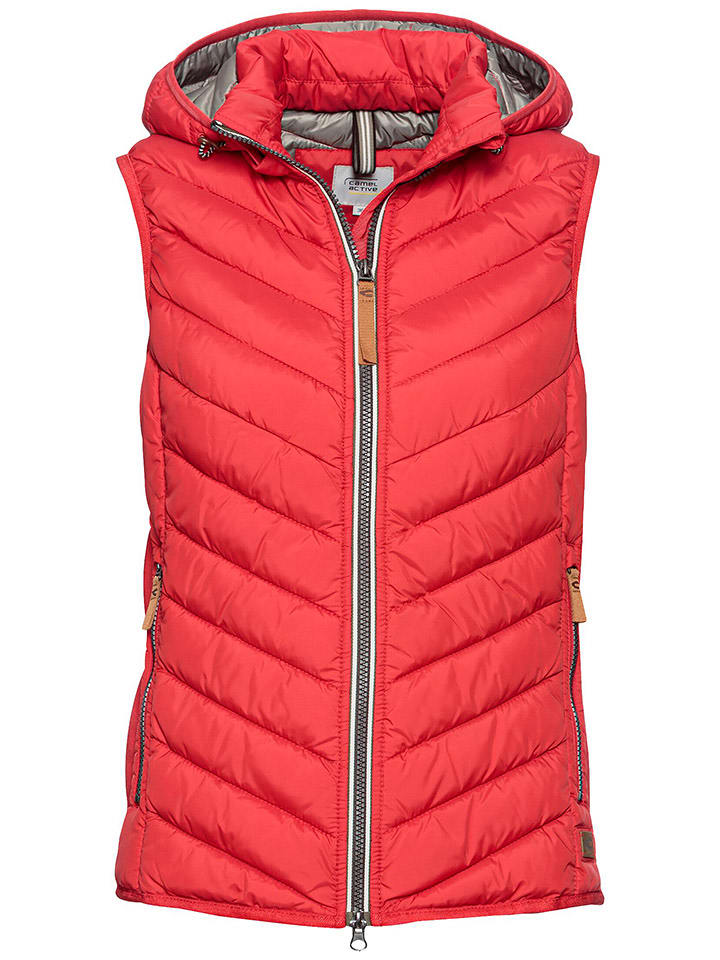 Camel Active Kamizelka pikowana w kolorze czerwonym rozmiar: 40