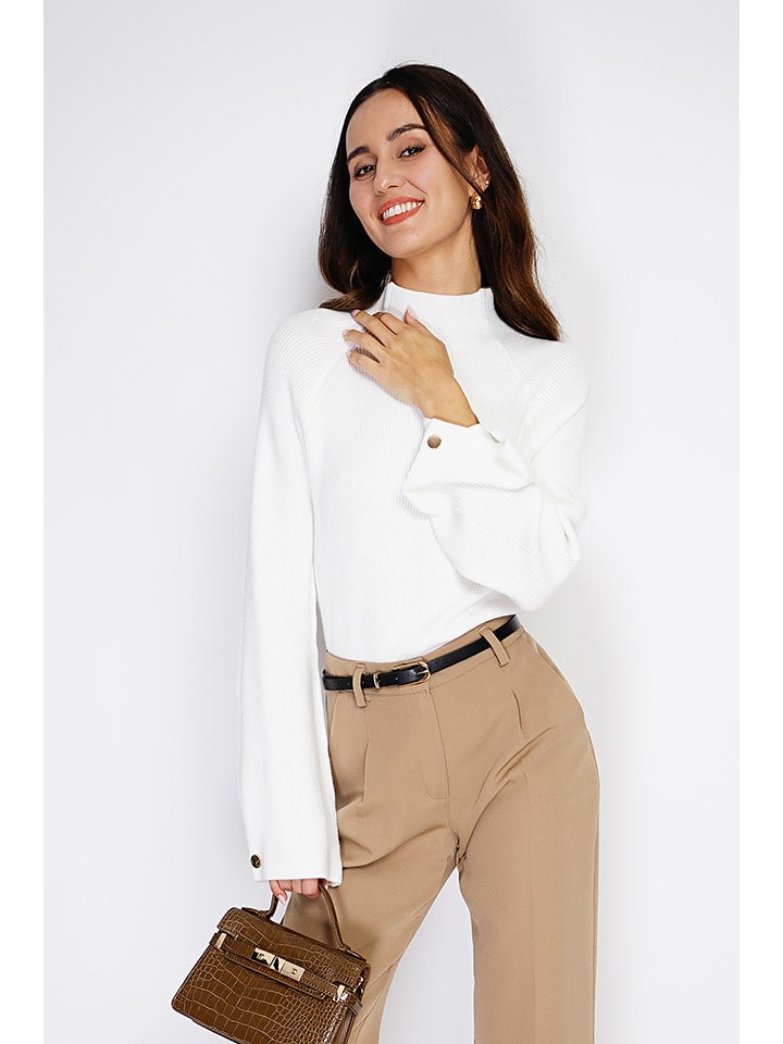 C& Jo Sweter w kolorze białym rozmiar: 40