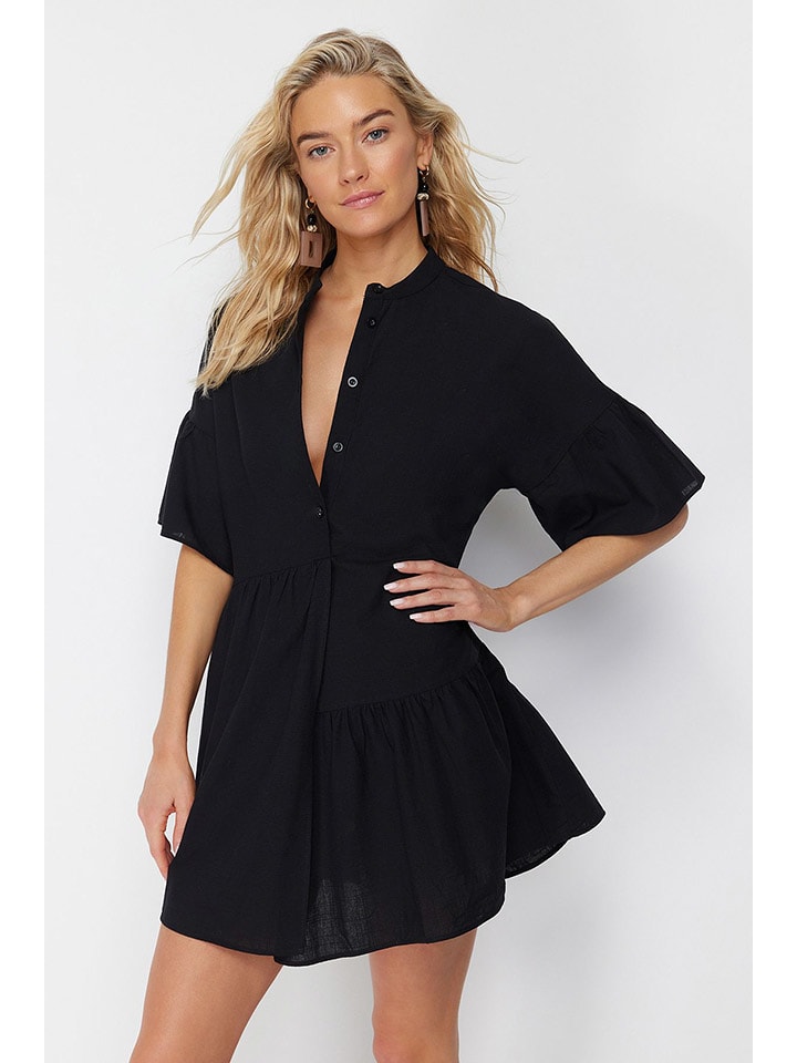 trendyol Sukienka w kolorze czarnym rozmiar: 36