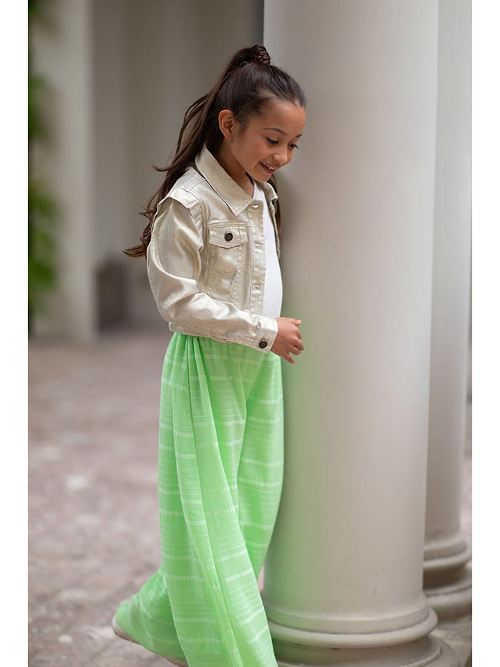 Like Flo Spodnie "Feline" w kolorze zielonym rozmiar: 134