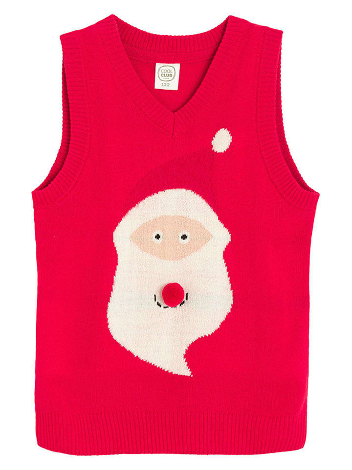 COOL CLUB Kamizelka w kolorze czerwono-białym rozmiar: 98