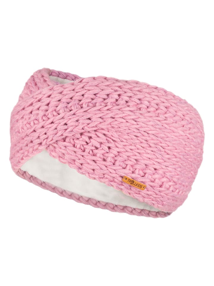 Trollkids Opaska "Winter" w kolorze jasnoróżowym na czoło rozmiar: 48-52 cm