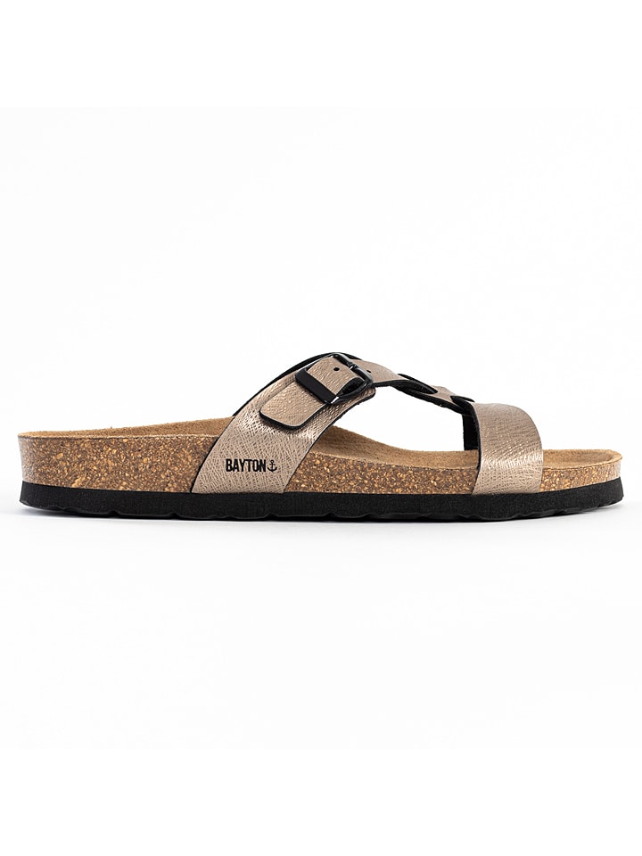 BAYTON Klapki "Sebastian" w kolorze brązowym rozmiar: 39