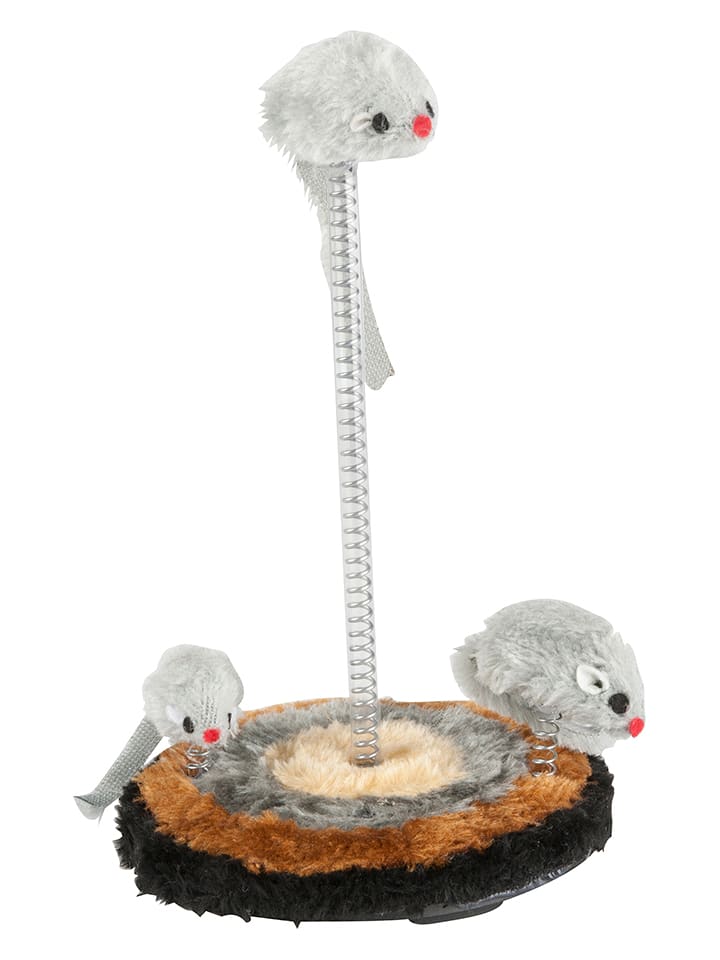 Edco Zabawka w kolorze szaro-jasnobrązowo-czarnym dla kota - wys. 25 x Ø 14 cm rozmiar: onesize