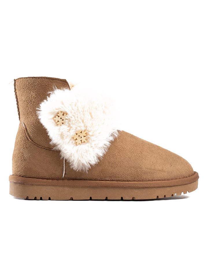 ISLAND BOOT Botki zimowe "Justine" w kolorze jasnobrązowym rozmiar: 26