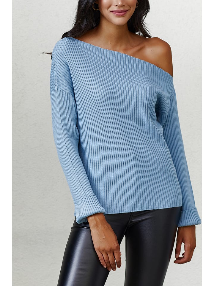 LA Angels Sweter w kolorze błękitnym rozmiar: M