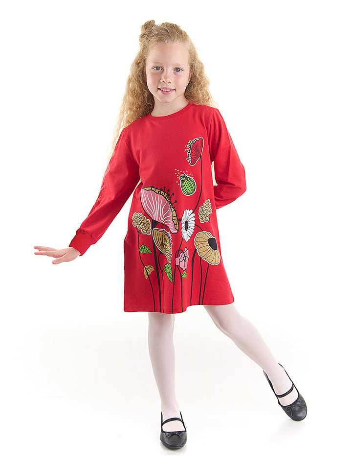 Denokids Sukienka w kolorze czerwonym rozmiar: 92