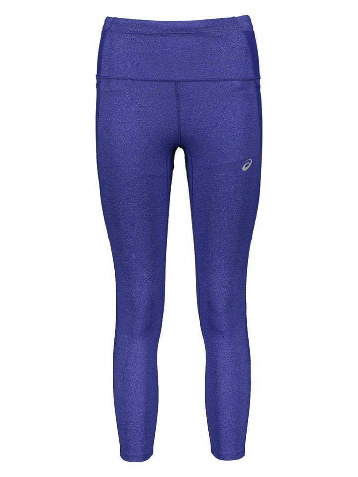asics Legginsy funkcyjne "Distance Supply" w kolorze niebieskim rozmiar: S
