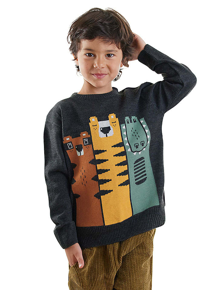 Denokids Sweter w kolorze granatowym rozmiar: 116