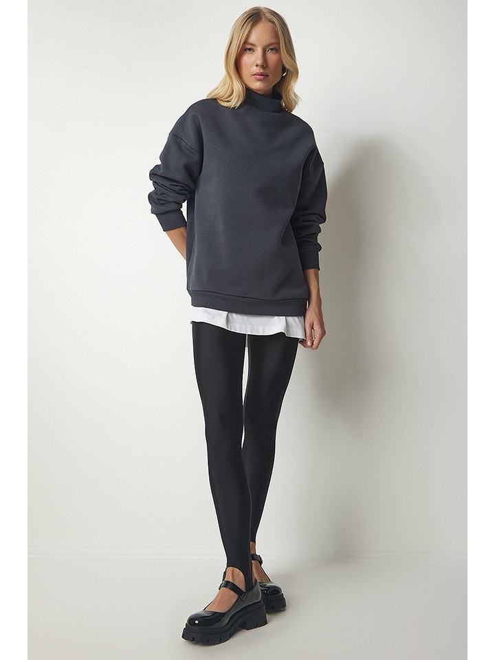 Happiness Istanbul Bluza w kolorze antracytowym rozmiar: 36